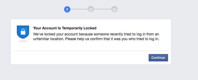 how long is a temporary block on facebook messenger