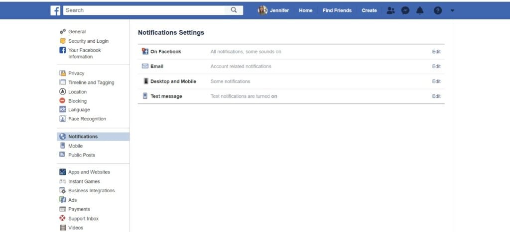 how to turn off facebook notifications on pc