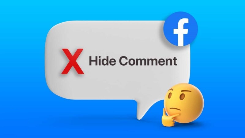 what happens when you hide a comment on facebook